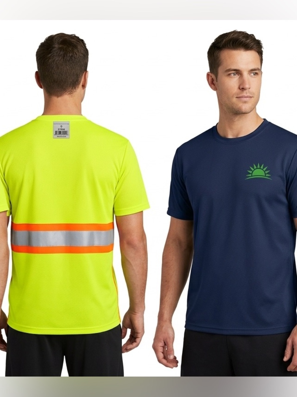 NWT TuGlow High Visibility Reflective Safety T-Shirt Size Small set of 2